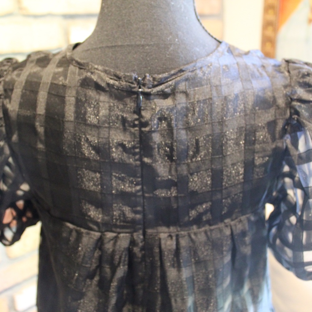 English Factory Black Baby Doll MINI DRESS - Picture 6 of 8